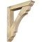 Ekena Millwork Olympic Traditional Rough Sawn Bracket w/ Offset Brace, Douglas Fir, 6"W x 32"D x 36"H BKT0604X32X36OLY01RDF - alternate 1